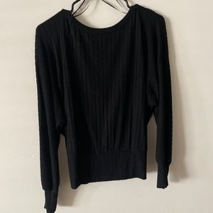Open back long sleeve sweater